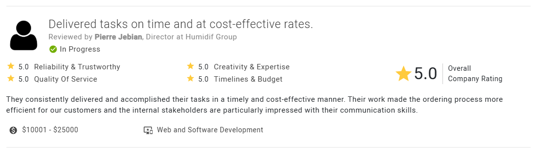 Top Developer Reviews